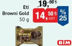 ETİ BROWNİ GOLD MİNİ KEK 50 G